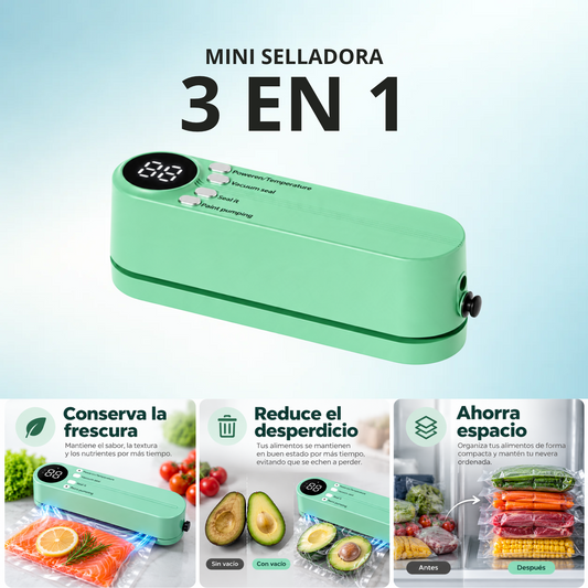 Selladora al Vacío Portátil e Inalámbrica